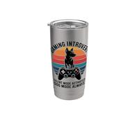 Gaming Introvert Silent Mode Activated Dog Mode Always Stainless Steel Insulated Tumbler