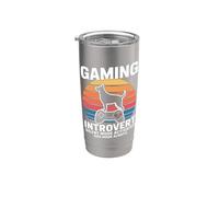 Gaming Introvert Silent Mode Activated Dog Mode Always Stainless Steel Insulated Tumbler