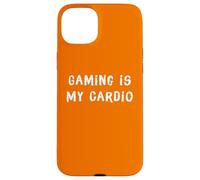 Gaming is My Cardio Funny Geek Gaming Statement Case for iPhone 15 Plus