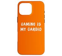 Gaming is My Cardio Funny Geek Gaming Statement Case for iPhone 16 Pro Max