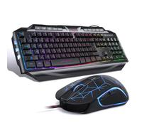 Gaming Keyboard and Mouse Set | Computer Wired Mouse & Keyboard Combo for PC | Laptop Gaming Setup | RGB Lights Back Lights | Complete Gameing Set