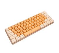 Gaming Keyboard, Mechanical Keyboard Key Line Separation FN Shortcut Key for Office Beige Orange