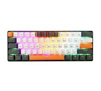 media-tech Zone 61 MT1258 Mechanical Gaming Keyboard 60% Compact 61 Keys Quiet RED Switch LED Backlight 19 Modes Anti-Ghosting USB-C Ergonomic Mini Format