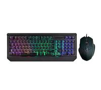 Gaming Keyboard (UK Layout) CiT Blade Rainbow Wired Keyboard and RGB Mouse Combo Set | Black