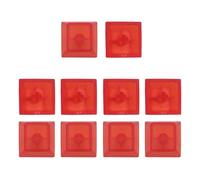 Gaming Keyboards 10Pcs Original Height Transparents Layer PC Matte Backlit Keycaps For Mechanical Keyboards High Light Transmission Keycaps