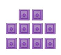 Gaming Keyboards 10Pcs Original Height Transparents Layer PC Matte Backlit Keycaps For Mechanical Keyboards High Light Transmission Keycaps