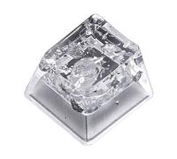 Gaming Keycaps Transparent Resin Silver Foil Keycap OEM Profile For Cap For Mechanical Keyboard MX Mechanical Keyboard Keycaps Backlit