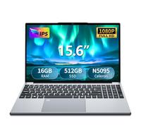 Gaming laptop,15.6 inch Laptop Computer,Celeron N5095 Processor,16GB RAM,512GB SSD, FHD 1920 * 1080 Display ,180 Angle Opening Fingerprint Unlock Backlit Keyboard, Mini-HDMI,Traditional Computers