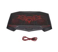 Gaming Laptop Cooling Pad Red LED 3 Cooling Fans 5 Adjustable Angles Dual USB Ports Quiet Laptop Cooler for 16in Laptop PC Compatible with Gaming Work and Study
