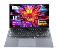 Gaming Laptop, Laptop i5 Up to 3.60GHZ, 16 Inch Laptops Computer 16GB RAM 512GB SSD, Laptops HD 1920X1200 Display, Backlit Keyboard, WiFi 5 Notebook Computer, 180 Angle Opening for Students Business