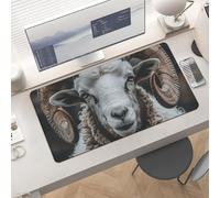 Gaming Longhorn Ram Mouse Pad 24x12 Large Desk Mat with Non-Slip Rubber & Smooth Surface Foldable Desk Pad for Keyboard and Mouse Laptop Computer Mousepad for Office Home Remote Work