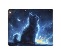 Gaming Mauspad Katze Mauspad XXL 350x250mm XXL Mousepad Sternenhimmel Mauspad Gaming Zubehör mit Anti Rutsch Basis Mouse Pad Wasserdicht und Langlebig für Maus und Tastatur, Home Decor, Geschenk