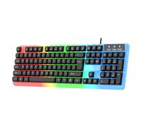 Gaming Mechanical Keyboard LED Backlit 104 Keys Corded Office LED For Computer Laptop Accessories High Response Floating Keys