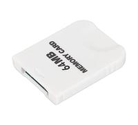 Gaming Memory Card, Game Memory Card Plug and Play White for Game Console Accessories (64MB (1019blocks))