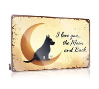 Gaming Metal Tin Decor I Love You... The Moon And Back. Tin Sign Decor For Man Cave Funny Door Signs(20X30CM)