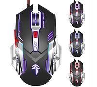 Gaming Mice Gaming Mouse 3200 DPI Wired Programmable 6 Buttons Optical X5 Mice with 3 Colors LED