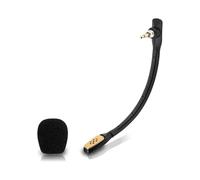 Gaming Microphone WIth Foam Cover For Logitech ASTRO A40 A40TR Replacmenet Headset Mic (Black)