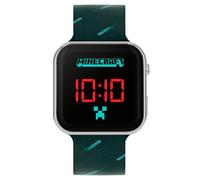 Gaming Minecraft Black Printed Strap Led Watch MIN4097ARG - Stainless Steel