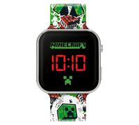 Gaming Minecraft Creeper Tnt Printed Strap Led Watch MIN4181 - Stainless Steel