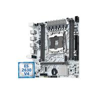 Gaming Motherboard Fit For MACHINIST White X99 PR9-H Motherboard Combo Intel Xeon E5 2630 V4 LGA 2011-3 CPU DDR4 16GB RAM NVME M.2 Optional Kit Set(Motherboard+CPU+RAM)