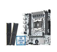 Gaming Motherboard Fit For MACHINIST White X99 PR9-H Motherboard Combo Intel Xeon E5 2630 V4 LGA 2011-3 CPU DDR4 16GB RAM NVME M.2