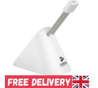 GLORIOUS Gaming Mouse Bungee - Cable Management for all Gaming Mice, Eliminates Drag, Adjustable Arm, Premium Build Quality, Rubber Grip Base, Rubber Clip for Different Cable Sizes - White
