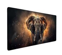 Gaming Mouse Mat 1000 x 500 mm XXL Large Gaming Mouse Pad Waterproof Mousepad Long Desk Pad with Stitched Edges Mousepad with Rubber Base, Desk Accessories for Men, Gifts for Women (Elephant) N-294