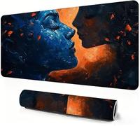 Gaming Mouse Mat Abstract Mouse Pad large Woman 900 x 500 x 3mm Extended Desk Mat large, Keyboard Pad and Desk Accessories, Water-Resistant Surface and Non-Slip Base Mousemat for Office Deco DZ-95