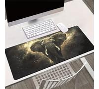 Gaming Mouse Mat Animal Elephant, Large mouse Pad 900x300mm Thickness 3MM, Improved Precision and Speed, Non-Slip Base Mousepad with Stitched Edges for Gaming, Office & Home