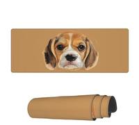 Gaming Mouse Mat Beagle Head Dog Puppy Large Mouse Pads Decor Desk Pad, For Laptop, Office, Study, 80x30cm