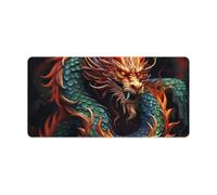 Gaming Mouse Mat Chinese Dragon Large Mouse Pad Extended Mouses Pad Desk Mat Non-Slip Rubber Base Mice Pads Table Mats for Office Game Home 30x60cm