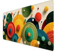 Gaming Mouse Mat Color Mouse Pad Dots Desk Mat Large 80 x 40cm Protector Desk Pad Non-Slip Rubber Base with Stitched Edges, for Computer, PC, Laptop, Home, Office, Work (Color,Dots 800x400x3mm) i6232