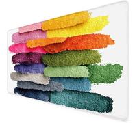 Gaming Mouse Mat Color Mouse Pad Geometry Desk Mat Large 90 x 40cm Protector Desk Pad Non-Slip Rubber Base with Stitched Edges, for Computer, PC, Work, Home Office (Color,Geometry 900x400x3mm) f6436