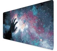 Gaming Mouse Mat Color Mouse Pad Hand Desk Mat Large 70 x 30cm Protector Desk Pad Non-Slip Rubber Base with Stitched Edges, for Computer, PC, Laptop, Home, Office, Work (Color,Hand 700x300x3mm) u2731