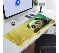 Gaming Mouse Mat Cute Panda Large Mouse Pad Washable Laptop Desk Pad, Keyboard Pad Large Size, Improved Precision and Speed for Home Office Gamer 1500x800x2 mm