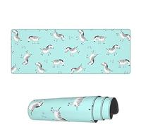Gaming Mouse Mat Cute Zebras Doodle Style Large Mouse Pads Comfortable Mousepad, For Study, Work, Desk, 80x30cm