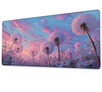 Gaming Mouse Mat Desk Office Mouse Pad Large Size 700x400 XXL Extended Comfortable Mousepa, With Non-Slip Rubber Water-Resistant Surface Improved Precision and Speed,for Male Gift Dandelion zj-228