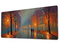 Gaming Mouse Mat Desk Office Mouse Pad Large Size 900x500 XXL Extended Comfortable Mousepa, With Non-Slip Rubber Water-Resistant Surface Improved Precision and Speed,for Male Gift Character zj-896