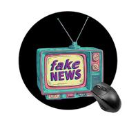 Gaming Mouse Mat Fake Tv News Desk Pad Small Durable Portable Writing Mat, For Desk, Office, Travel, Computer, 20cm