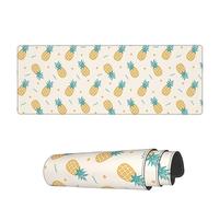 Gaming Mouse Mat Freshness Pineapple Doodle Pattern Large Mouse Pads Durable Desk Pad, For Study, Office, Travel, 80x30cm