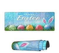 Gaming Mouse Mat Happy Easter Bunny Eggs Large Mouse Pads Soft Mousepad, For Office, Laptop, Study, 80x30cm