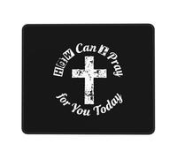Gaming Mouse Mat How Can I Pray For You Today Table Mat Washable Portable Computer Mouse Mat, For Home, Computer, Travel, Study, 25x30cm