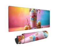 Gaming Mouse mat/Large Mouse Pad 1200 x 400 x 3mm | XXL Desk Mat | Improved Precision and Speed | Rubber Base for Stable Grip on Smooth Surfaces | Table Pad, 120 x 40cm (Color Milkshake) z-62