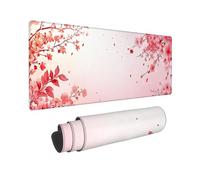 Gaming Mouse mat/Large Mouse Pad 1200 x 400 x 3mm | XXL Desk Mat | Improved Precision and Speed | Rubber Base for Stable Grip on Smooth Surfaces | Table Pad, 120 x 40cm (Cherry Blossom) z-875