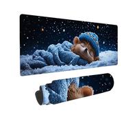 Gaming Mouse mat/Large Mouse Pad 1200 x 400 x 3mm | XXL Desk Mat | Improved Precision and Speed | Rubber Base for Stable Grip on Smooth Surfaces | Table Pad, 120 x 40cm (Cute Hedgehog) z-458