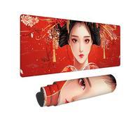 Gaming Mouse mat/Large Mouse Pad 1200 x 500 x 3mm | XXL Mousepad | Desk Mat | Improved Precision and Speed | Rubber Base for Stable Grip on Smooth Surfaces | Gifts, 120 x 50cm (Japanese Geisha) h660