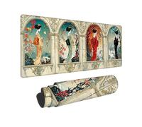 Gaming Mouse mat / Large Mouse Pad 1200 x 500 x 3mm | XXL Mousepad | Desk Mat | Improved Precision and Speed | Rubber Base for Stable Grip on Smooth Surfaces | Gifts, 120 x 50cm (Japanese Geisha) h661