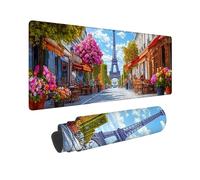 Gaming Mouse mat / Large Mouse Pad 1200 x 500 x 3mm | XXL Mousepad | Desk Mat | Improved Precision and Speed | Rubber Base for Stable Grip on Smooth Surfaces, 120 x 50cm (Paris Street View) h-17