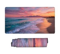 Gaming Mouse mat / Large Mouse Pad 1200 x 600 x 3mm| XXL Mousepad | Desk Mat | Improved Precision and Speed | Rubber Base for Stable Grip on Smooth Surfaces | Table Pad, 120 x 60cm (Beach Sunset) d298