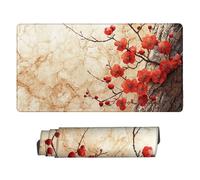 Gaming Mouse mat / Large Mouse Pad 1200 x 600 x 3mm| XXL Mousepad | Desk Mat | Improved Precision and Speed | Rubber Base for Stable Grip on Smooth Surfaces | Table Pad, 120 x 60cm (Plum Blossom) d587